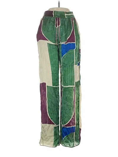 Pre-owned Zara Track Pants In Green