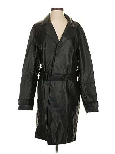 Pre-owned Zara Trenchcoat In Black