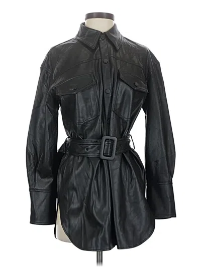 Pre-owned Zara Trenchcoat In Black