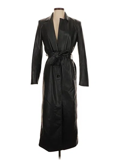 Pre-owned Zara Trenchcoat In Black