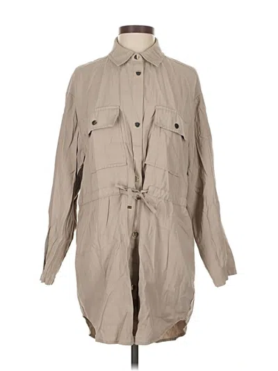 Pre-owned Zara Trenchcoat In Brown
