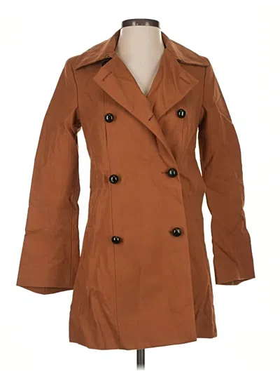 Pre-owned Zara Trenchcoat In Brown