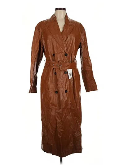 Pre-owned Zara Trenchcoat In Brown