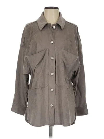 Pre-owned Zara Trenchcoat In Gray