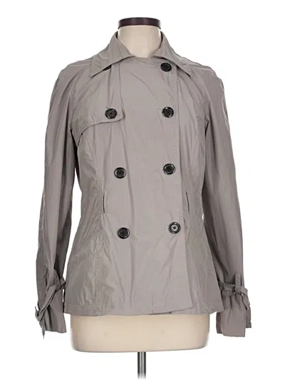 Pre-owned Zara Trenchcoat In Gray