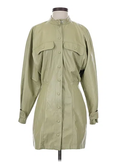 Pre-owned Zara Trenchcoat In Green