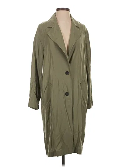 Pre-owned Zara Trenchcoat In Green