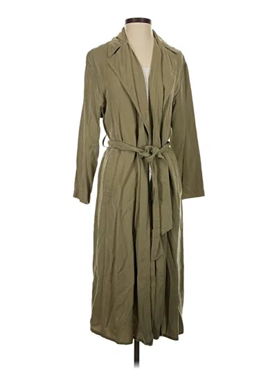 Pre-owned Zara Trenchcoat In Green