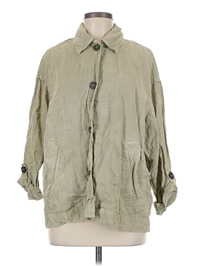 Pre-owned Zara Trenchcoat In Green