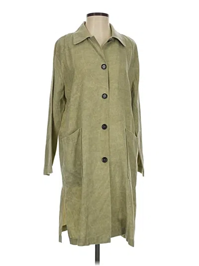 Pre-owned Zara Trenchcoat In Green
