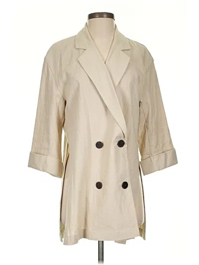 Pre-owned Zara Trenchcoat In Ivory