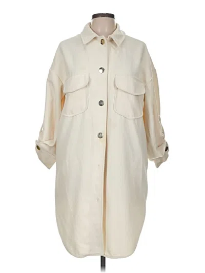 Pre-owned Zara Trenchcoat In Ivory