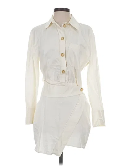 Pre-owned Zara Trenchcoat In Ivory