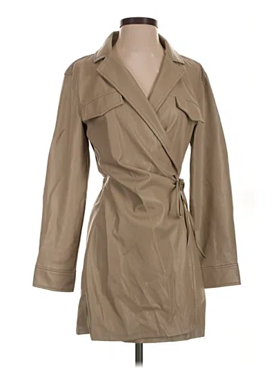 Pre-owned Zara Trenchcoat In Tan