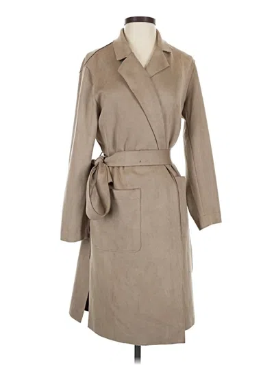 Pre-owned Zara Trenchcoat In Tan