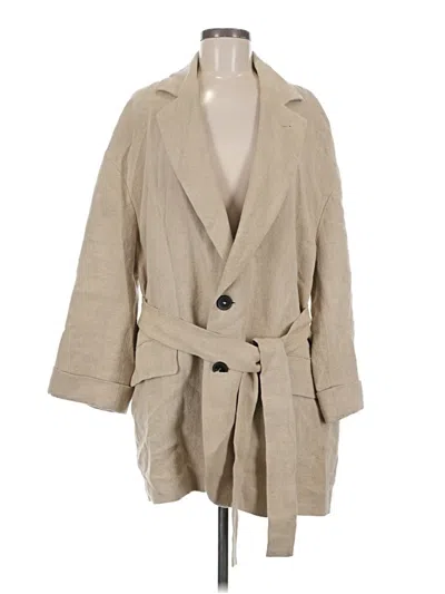 Pre-owned Zara Trenchcoat In Tan