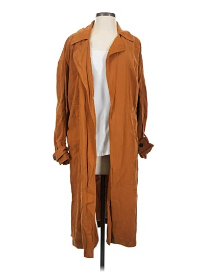 Pre-owned Zara Trenchcoat In Tan