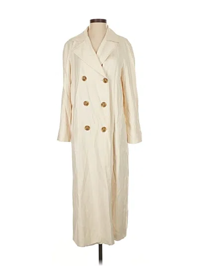 Pre-owned Zara Trenchcoat In White