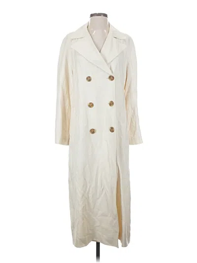 Pre-owned Zara Trenchcoat In White