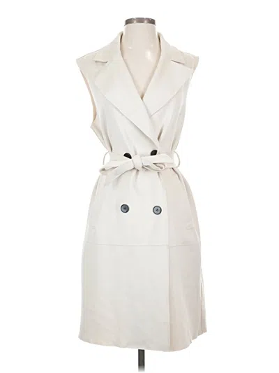 Pre-owned Zara Trenchcoat In White