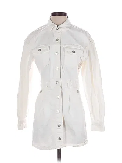 Pre-owned Zara Trenchcoat In White