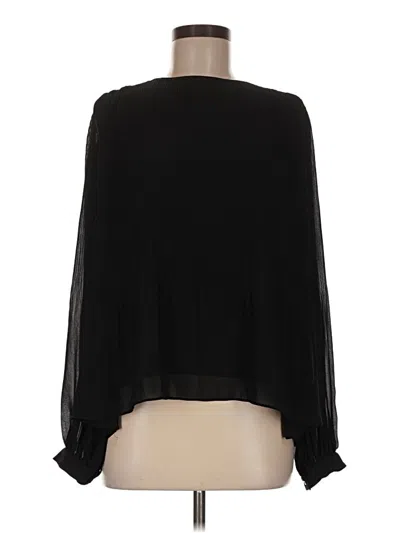 Pre-owned Zara Trf 3/4 Sleeve Blouse In Black