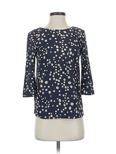 Pre-owned Zara Trf 3/4 Sleeve T-shirt In Blue