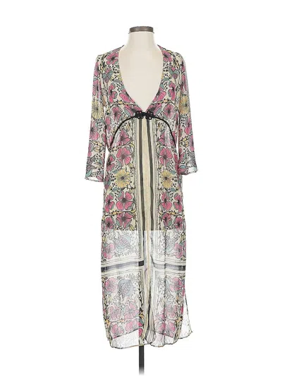 Pre-owned Zara Trf 3/4 Sleeve T-shirt In Purple