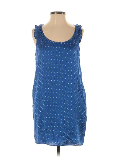 Pre-owned Zara Trf Casual Dress In Blue