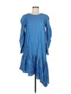 Zara Trf Casual Dress In Blue