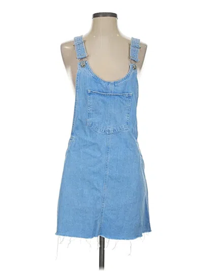 Pre-owned Zara Trf Casual Dress In Blue