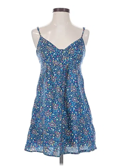 Pre-owned Zara Trf Casual Dress In Blue