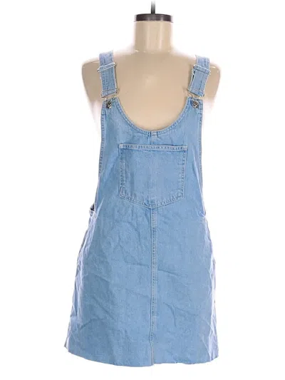 Pre-owned Zara Trf Casual Dress In Blue