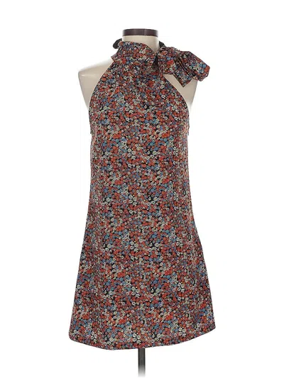 Pre-owned Zara Trf Casual Dress In Brown