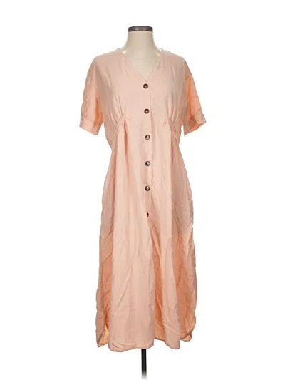 Pre-owned Zara Trf Casual Dress In Brown