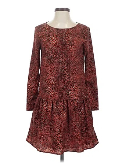 Pre-owned Zara Trf Casual Dress In Brown