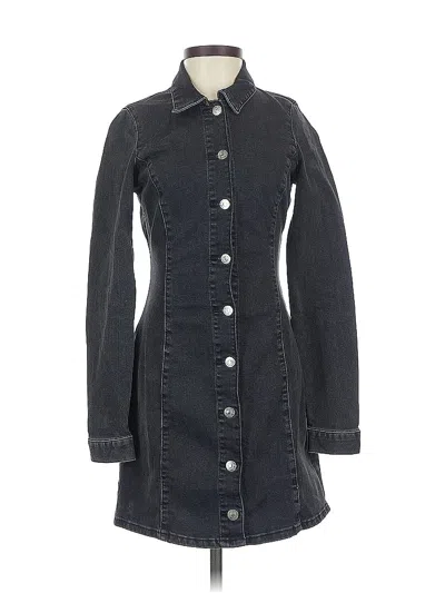 Pre-owned Zara Trf Casual Dress In Gray