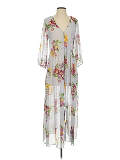 Pre-owned Zara Trf Casual Dress In Gray