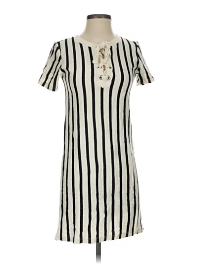 Pre-owned Zara Trf Casual Dress In Ivory