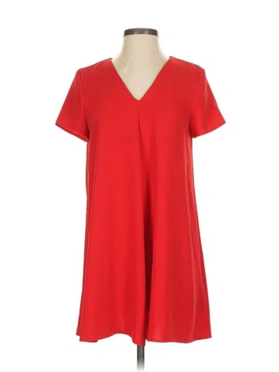 Pre-owned Zara Trf Casual Dress In Red