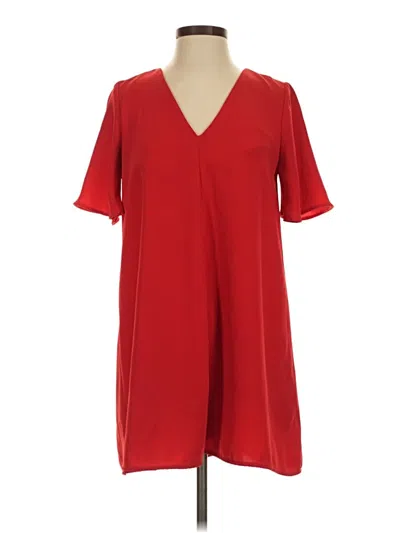 Pre-owned Zara Trf Casual Dress In Red