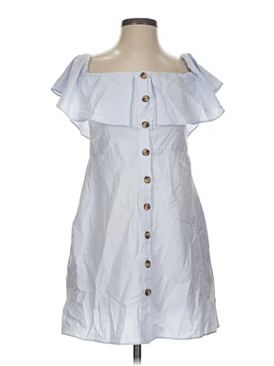 Pre-owned Zara Trf Casual Dress In White