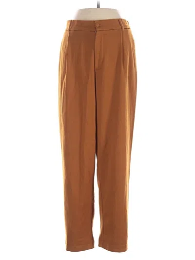 Pre-owned Zara Trf Casual Pants In Brown