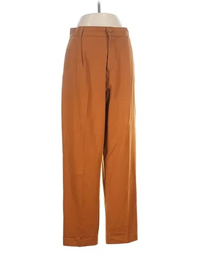 Pre-owned Zara Trf Casual Pants In Brown