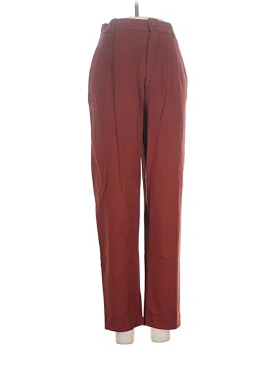 Pre-owned Zara Trf Casual Pants In Burgundy
