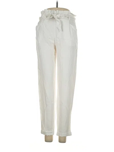 Pre-owned Zara Trf Casual Pants In Ivory
