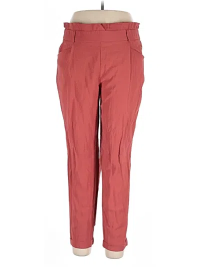 Pre-owned Zara Trf Casual Pants In Red
