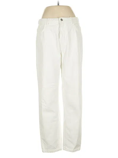 Pre-owned Zara Trf Casual Pants In White