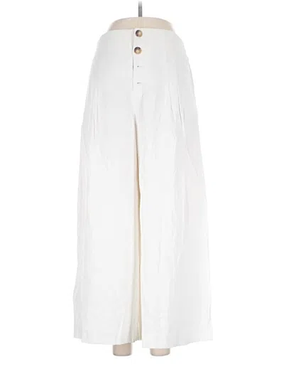 Pre-owned Zara Trf Casual Pants In White