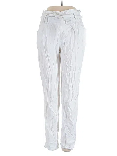 Pre-owned Zara Trf Casual Pants In White